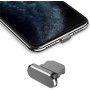 Заглушка от пыли для Iphone Lightning Серая