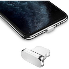 Заглушка от пыли для Iphone Lightning Серебристая