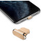 Заглушка от пыли для Iphone Lightning Золотистая