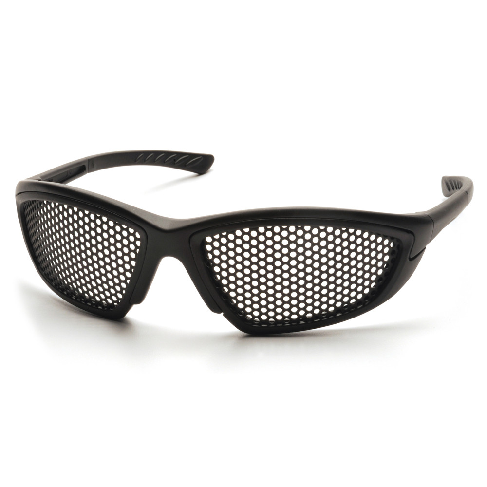 Защитные очки Pyramex Trifecta Perfo (black), сетчатые очки (перфорированые)