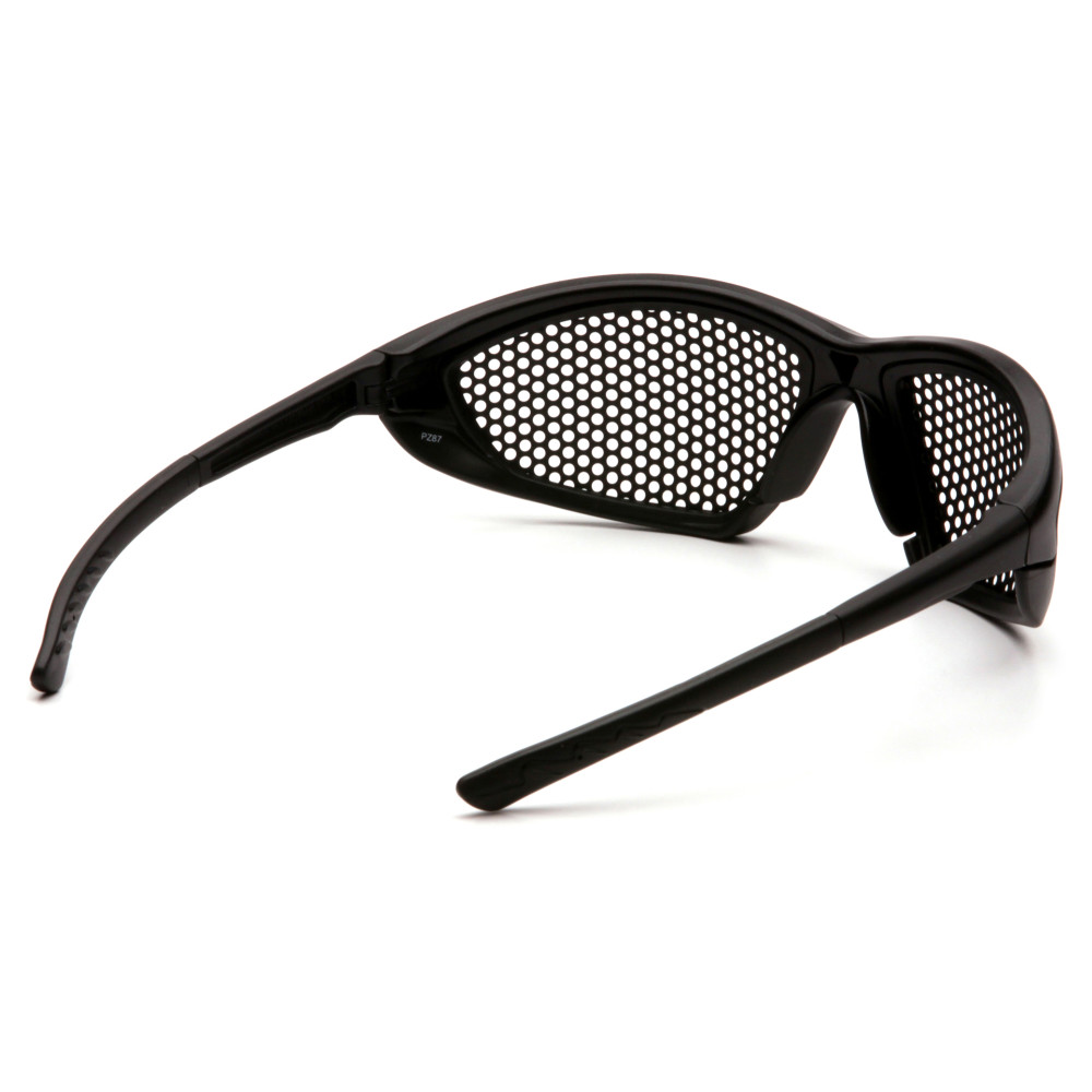 Защитные очки Pyramex Trifecta Perfo (black), сетчатые очки (перфорированые)