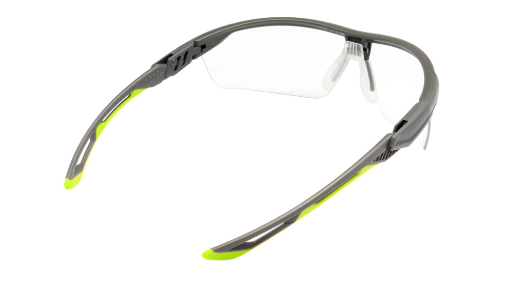 Защитные очки Pyramex Truflex Grey-Lime (clear) Anti-Fog, прозрачные в серо-лаймовой оправе