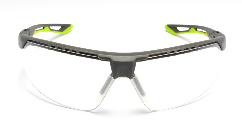Защитные очки Pyramex Truflex Grey-Lime (clear) Anti-Fog, прозрачные в серо-лаймовой оправе
