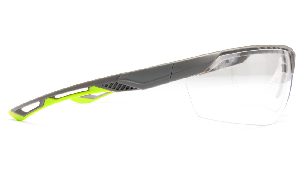 Защитные очки Pyramex Truflex Grey-Lime (clear) Anti-Fog, прозрачные в серо-лаймовой оправе
