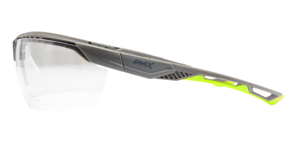 Защитные очки Pyramex Truflex Grey-Lime (clear) Anti-Fog, прозрачные в серо-лаймовой оправе