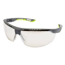 Защитные очки Pyramex Truflex Grey-Lime (indoor/outdoor mirror) Anti-Fog, зеркальные слегка притемнённые в серо-лаймовой оправе