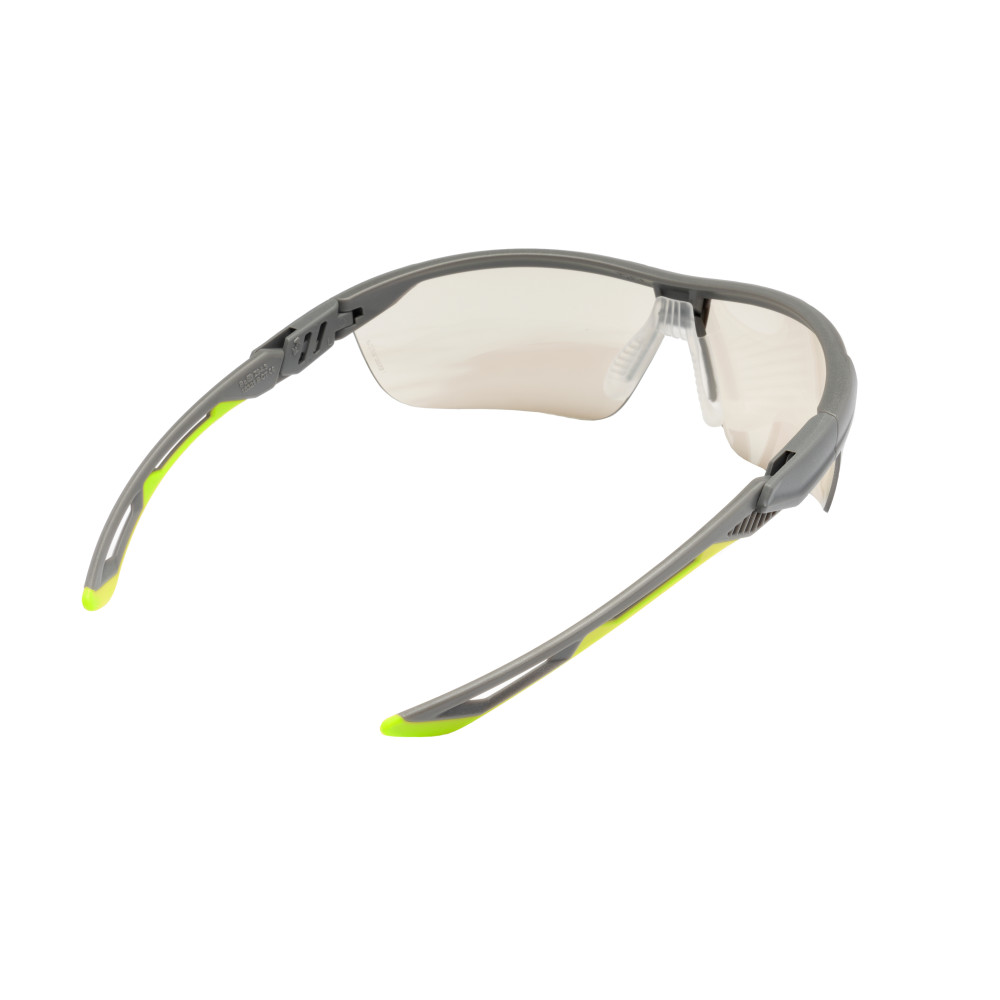 Защитные очки Pyramex Truflex Grey-Lime (indoor/outdoor mirror) Anti-Fog, зеркальные слегка притемнённые в серо-лаймовой оправе