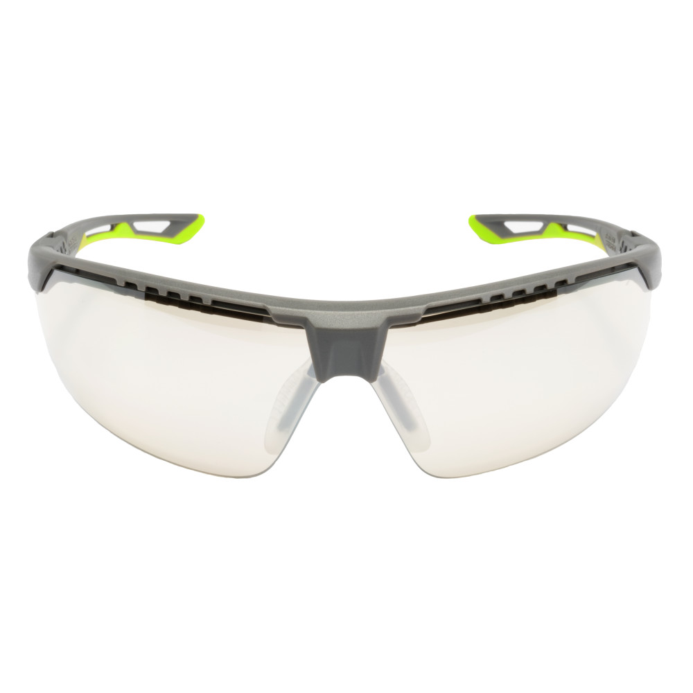 Защитные очки Pyramex Truflex Grey-Lime (indoor/outdoor mirror) Anti-Fog, зеркальные слегка притемнённые в серо-лаймовой оправе