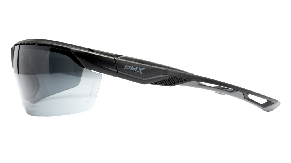 Защитные очки Pyramex Truflex (gray) Anti-Fog, серые в чёрно-серой оправе