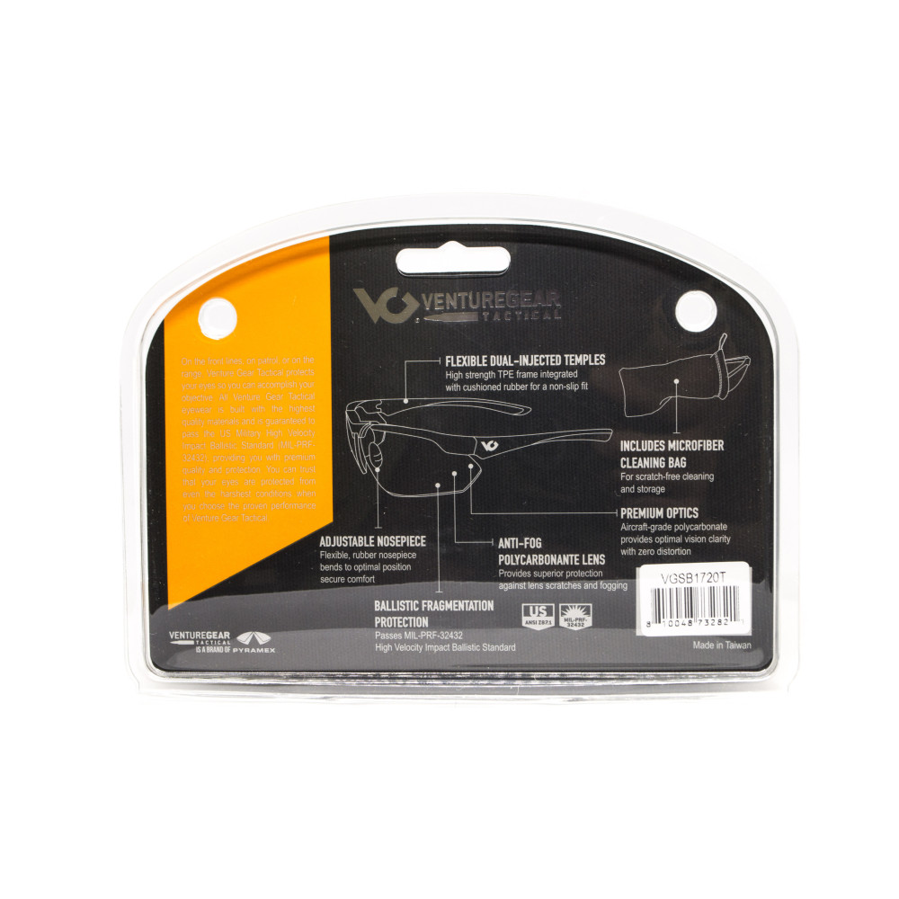Защитные очки Venture Gear Tactical Drone 2.0 Black (gray) Anti-Fog, серые в чёрной оправе