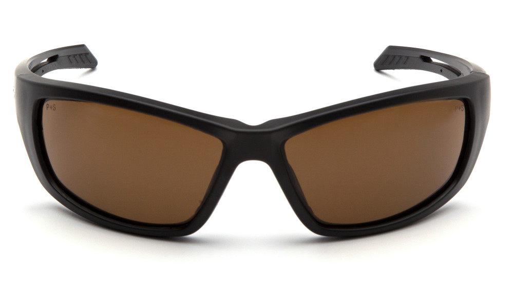 Захисні окуляри Venture Gear Tactical Howitzer Black (bronze) Anti-Fog, коричневі в чорній оправі