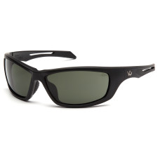 Защитные очки Venture Gear Tactical Howitzer Black (forest gray) Anti-Fog, чёрно-зелёные в чёрной оправе