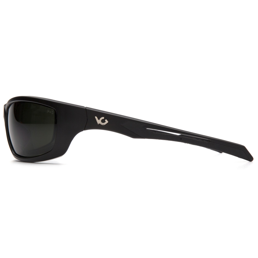 Защитные очки Venture Gear Tactical Howitzer Black (forest gray) Anti-Fog, чёрно-зелёные в чёрной оправе