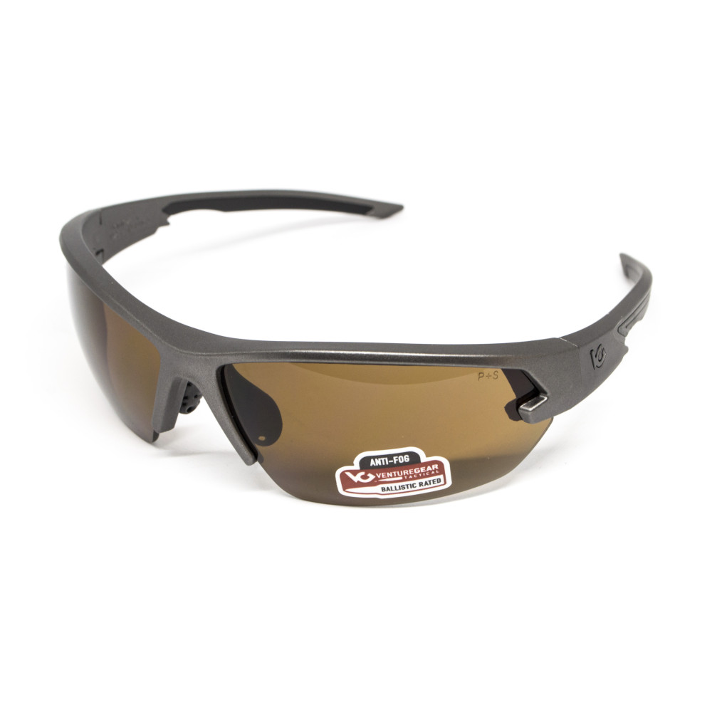 Защитные очки Venture Gear Tactical Semtex 2.0 Gun Metal (bronze) Anti-Fog, коричневые в оправе цвета 