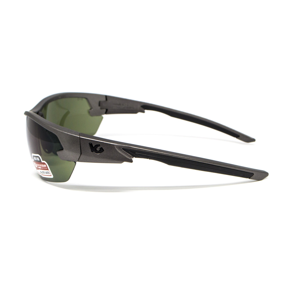 Защитные очки Venture Gear Tactical Semtex 2.0 Gun Metal (forest gray) Anti-Fog, чёрно-зелёные в оправе цвета 