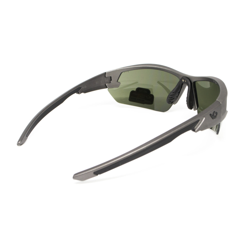 Защитные очки Venture Gear Tactical Semtex 2.0 Gun Metal (forest gray) Anti-Fog, чёрно-зелёные в оправе цвета 