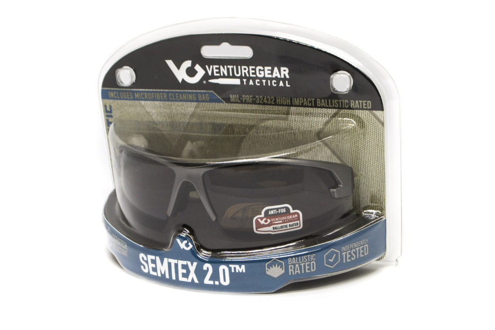 Защитные очки Venture Gear Tactical Semtex 2.0 Tan (clear) Anti-Fog, прозрачные в песочной оправе