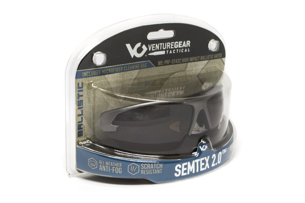 Защитные очки Venture Gear Tactical Semtex 2.0 Tan (clear) Anti-Fog, прозрачные в песочной оправе
