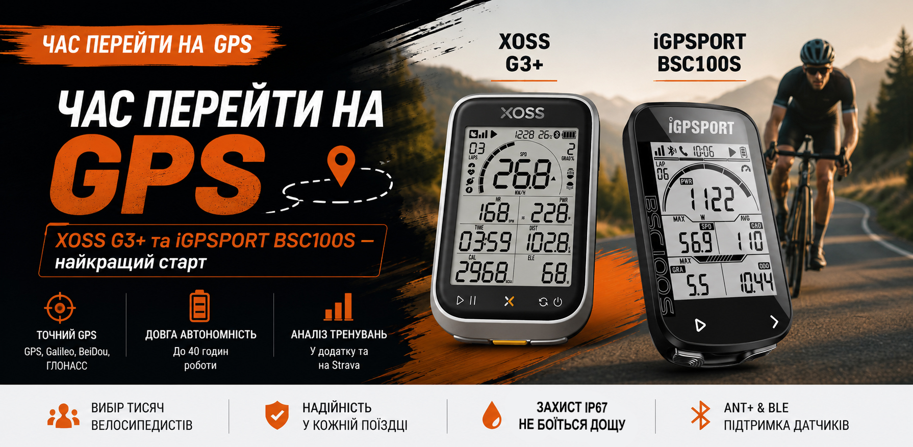 Велокомпьютеры GPS